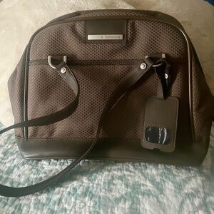 Samsonite Overnight/Laptop Milan Mocha Organizer Tote Bag